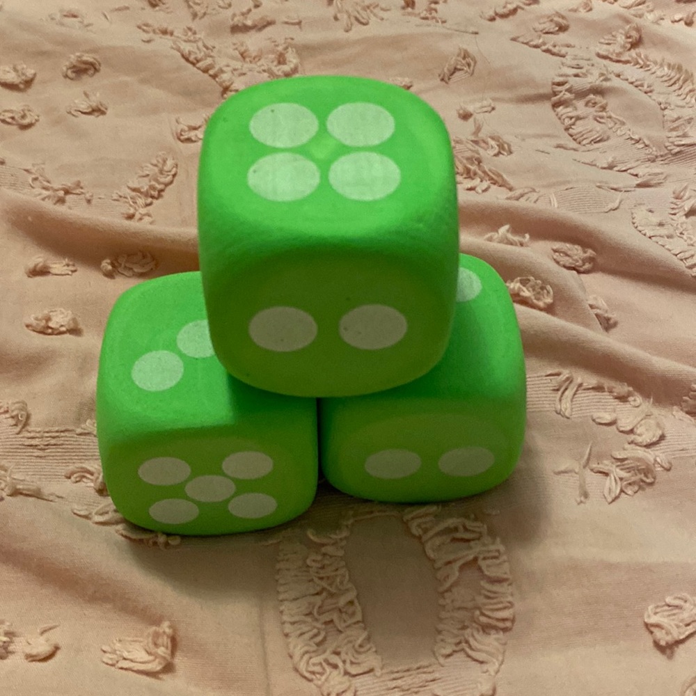 Dice never been used